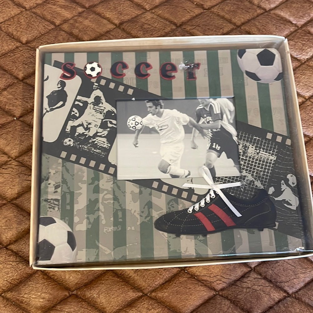 NIB Soccer Scrapbook photo Album